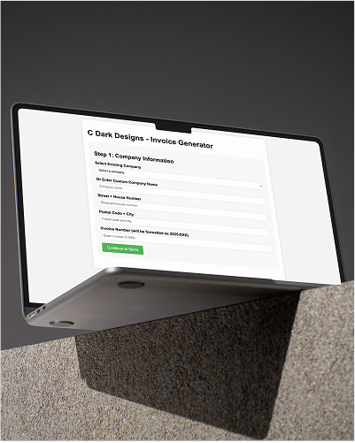 C Dark Designs | Invoice Generator