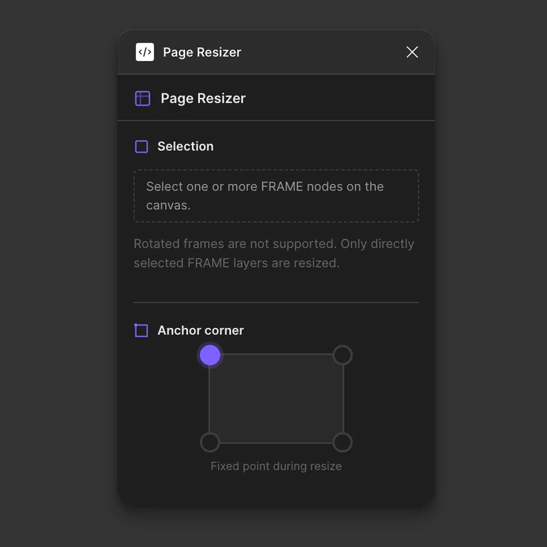 Progress media for Page Resizer